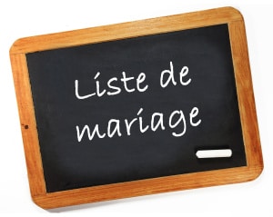 liste de mariage